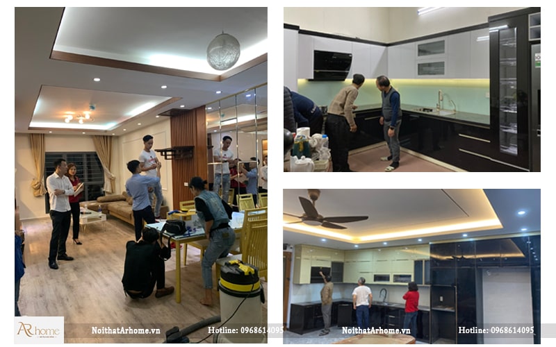 Khả năng tùy chỉnh của tủ bếp nhựa cánh acrylic