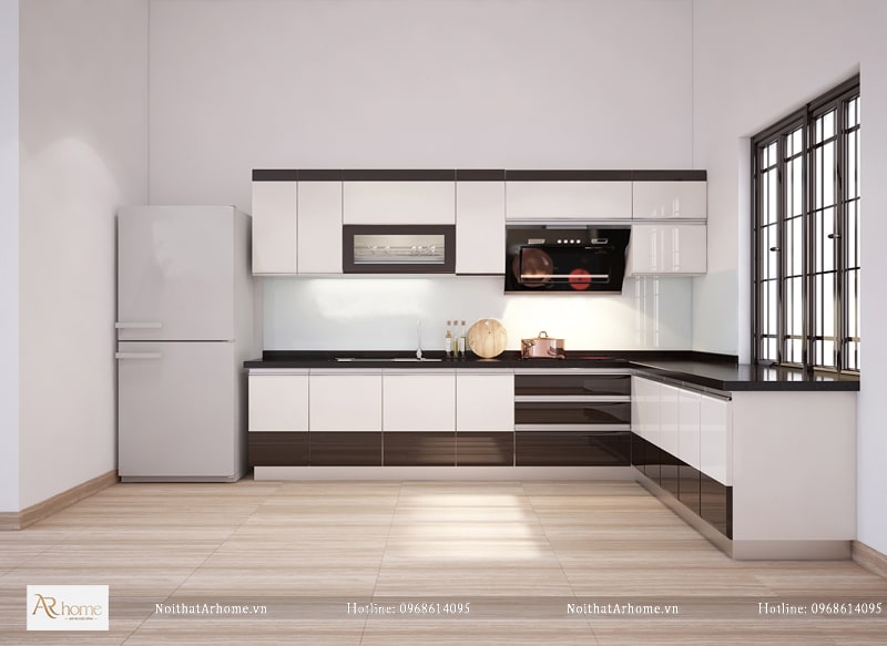 Tính năng vượt trội của tủ bếp nhựa cánh Acrylic