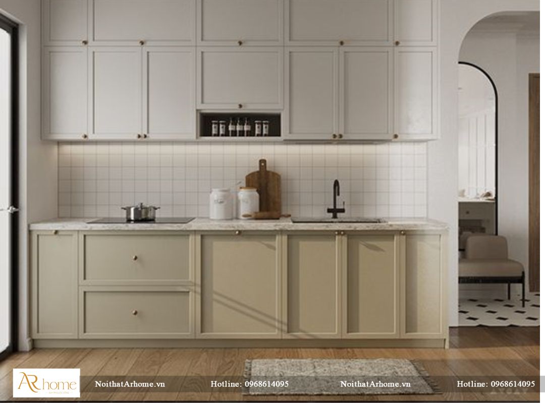 vật liệu cho tủ bếp tân cổ điển