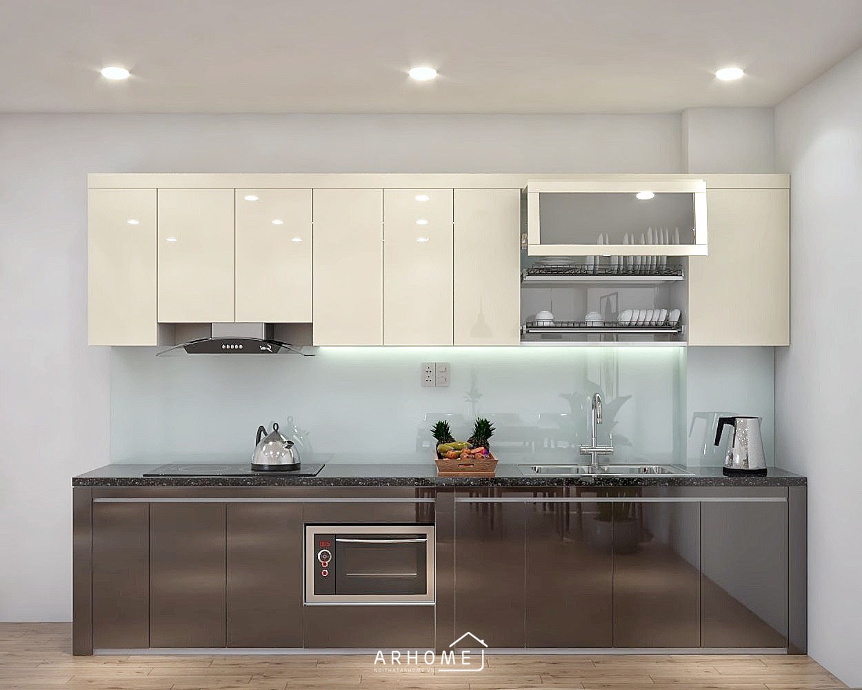 Bố trí ánh sáng cho tủ và nhà bếp