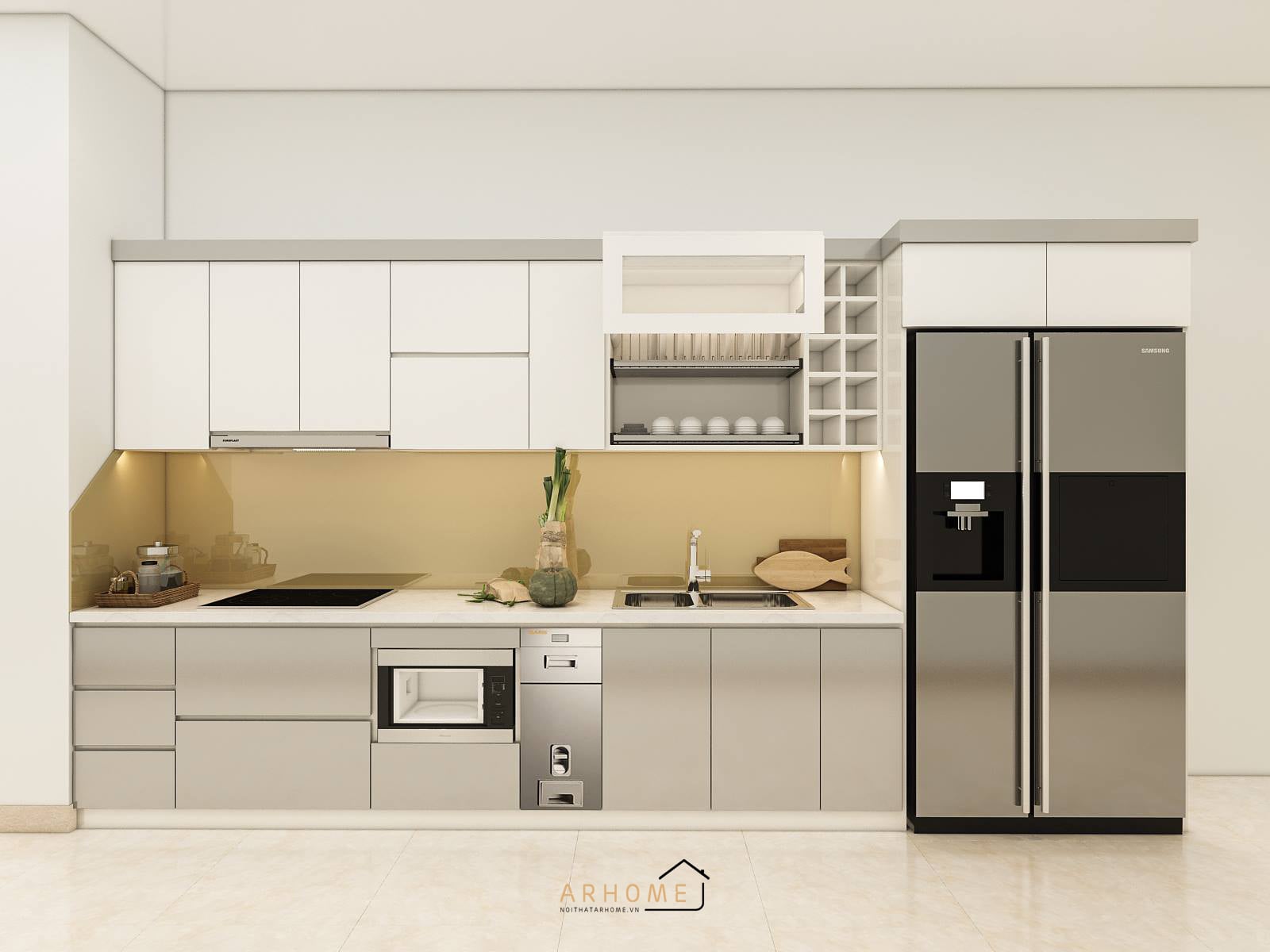 Mẹo lưu trữ tủ trong nhà bếp chữ I