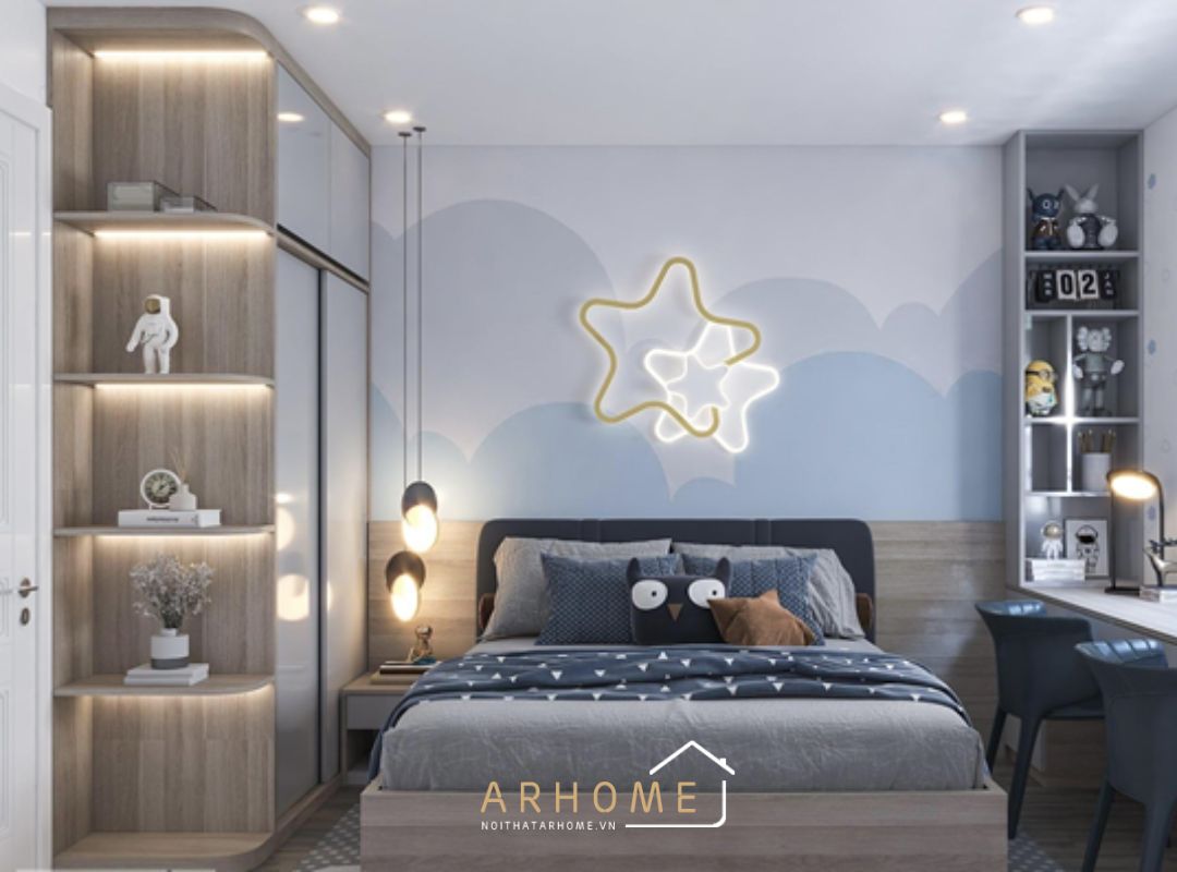 Giường ngủ gỗ đẹp cho bé
