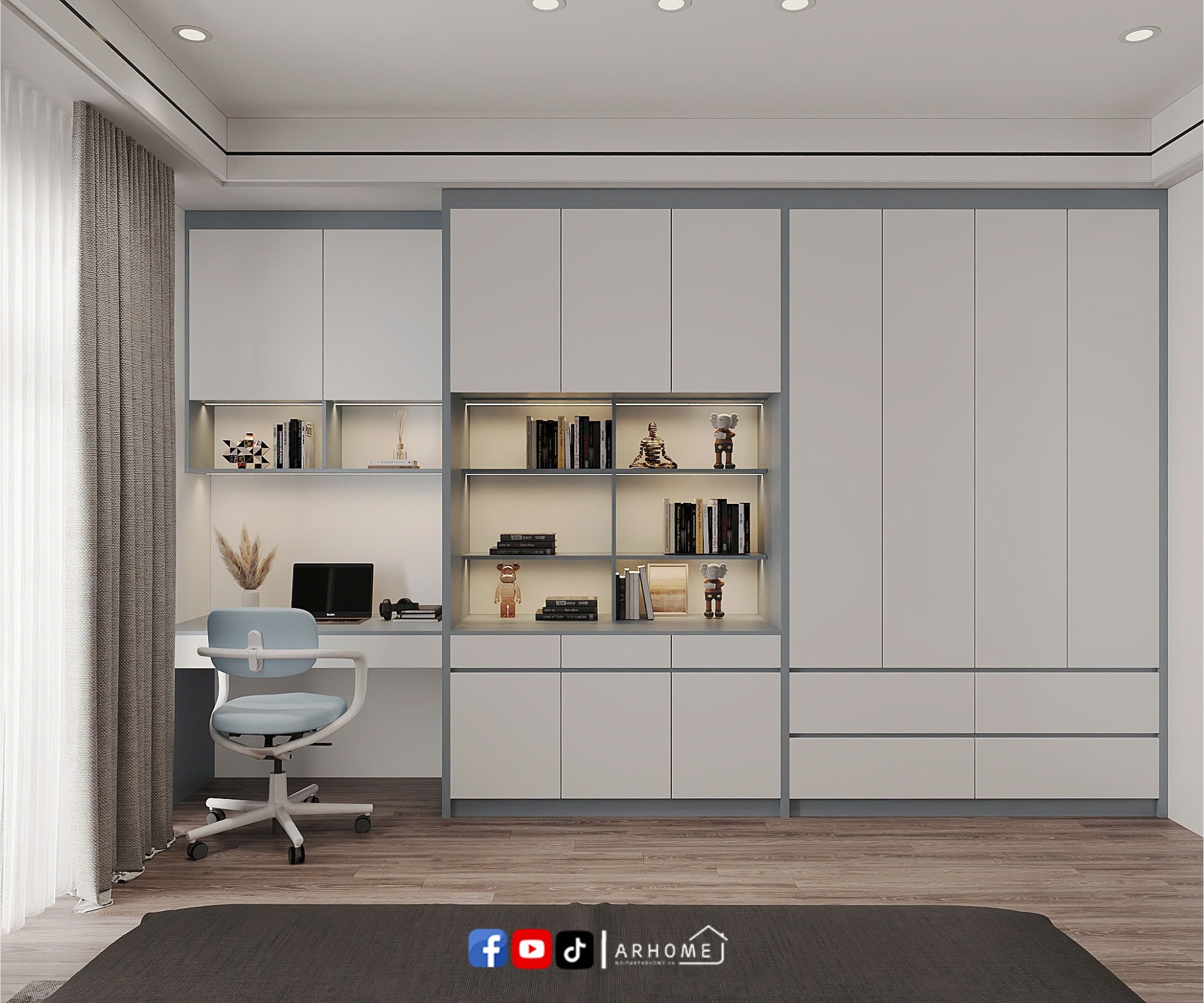 Thiết kế nội thất phòng ngủ bé trai