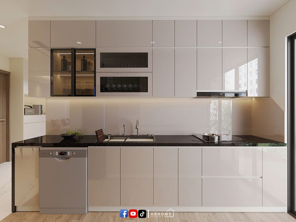 Thiết kế nội thất căn bếp chung cư