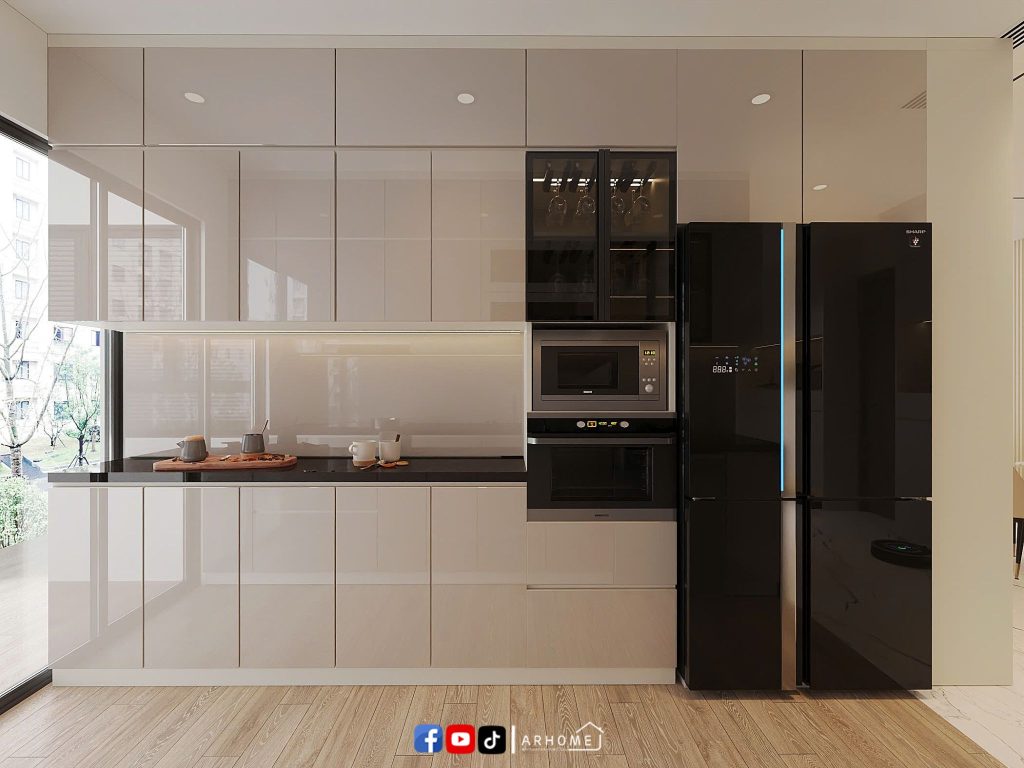 Thiết kế nội thất căn bếp chung cư