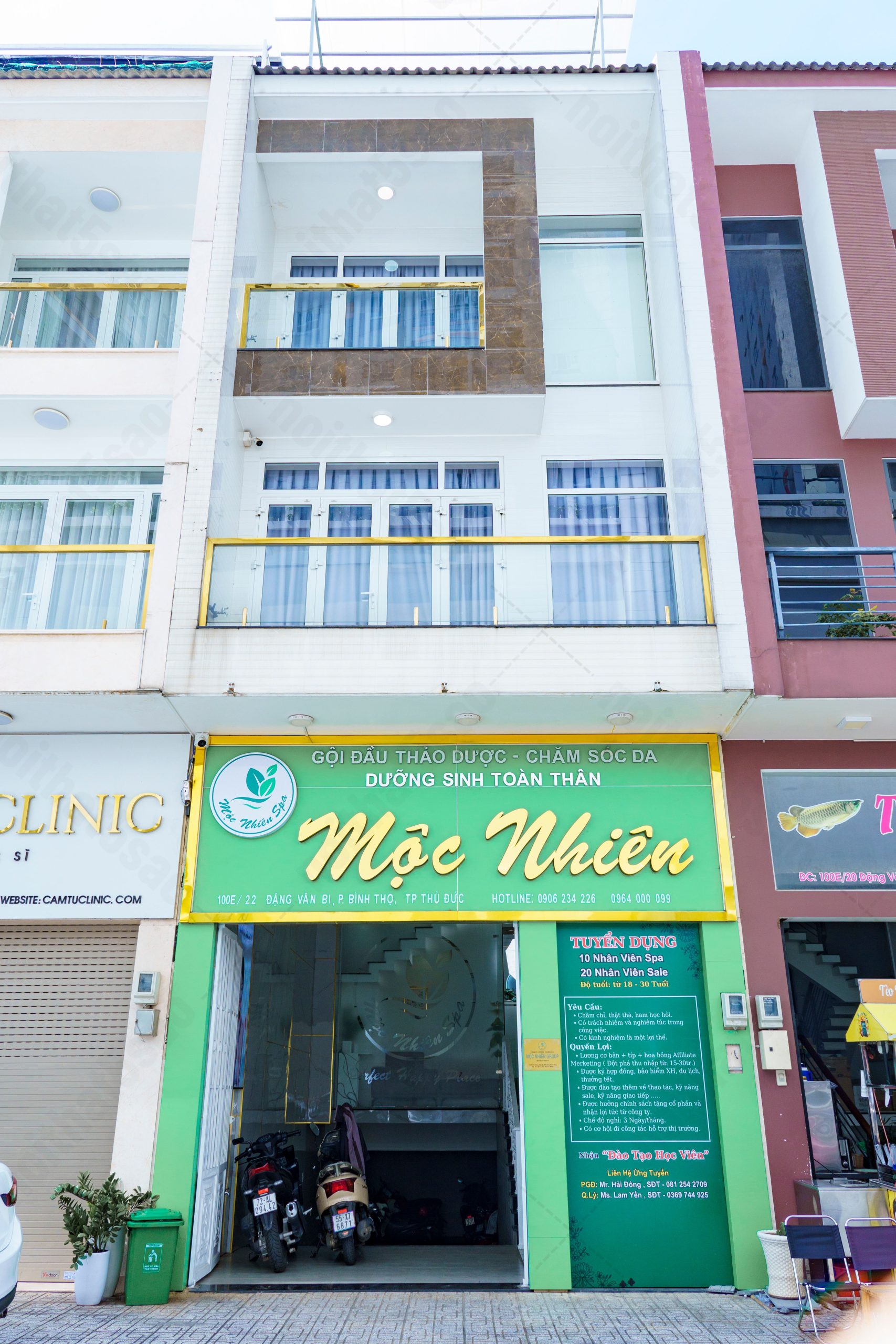 Dự án thiết kế spa chuyên nghiệp - Mộc Nhiên Spa chi nhánh Thủ Đức
