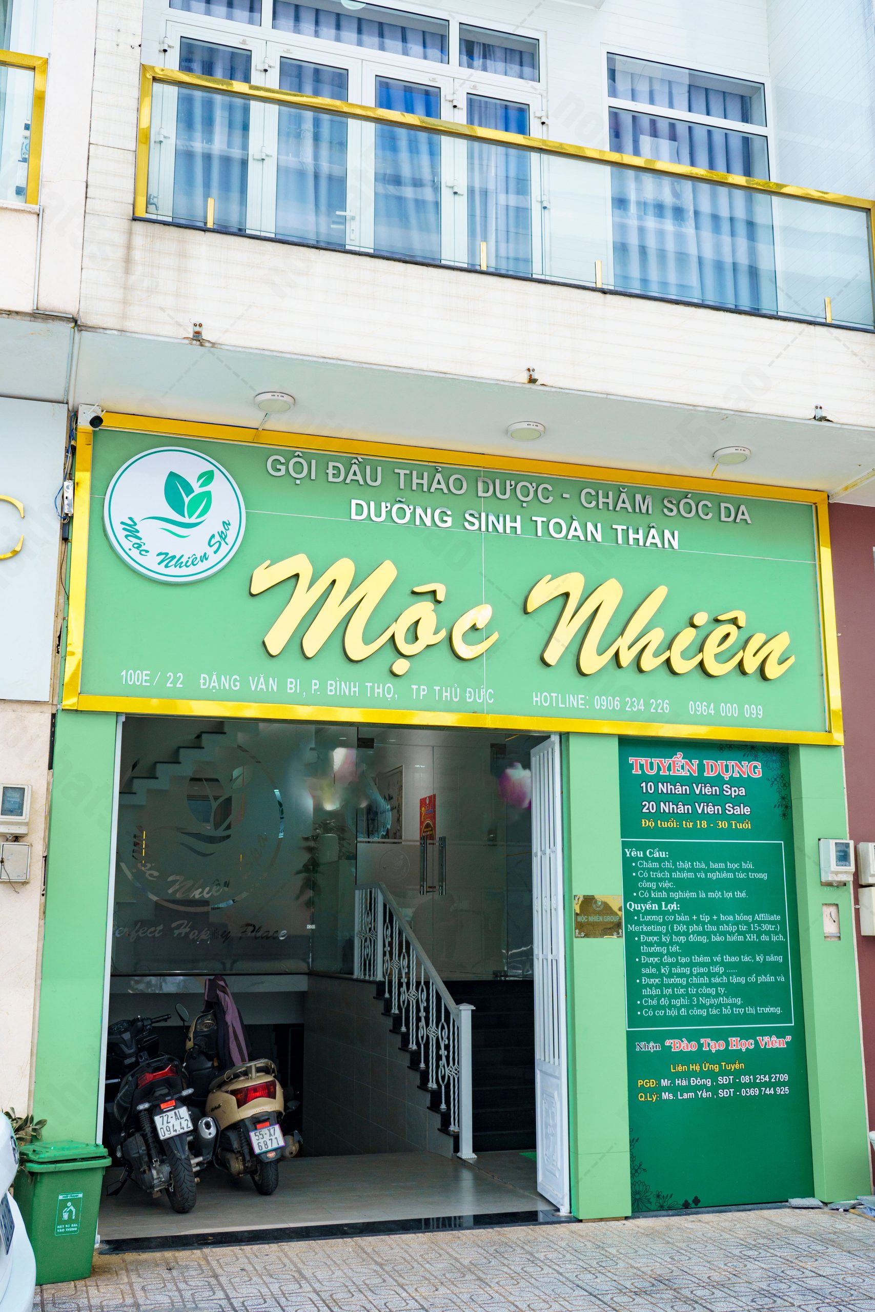 Dự án thiết kế spa chuyên nghiệp - Mộc Nhiên Spa chi nhánh Thủ Đức