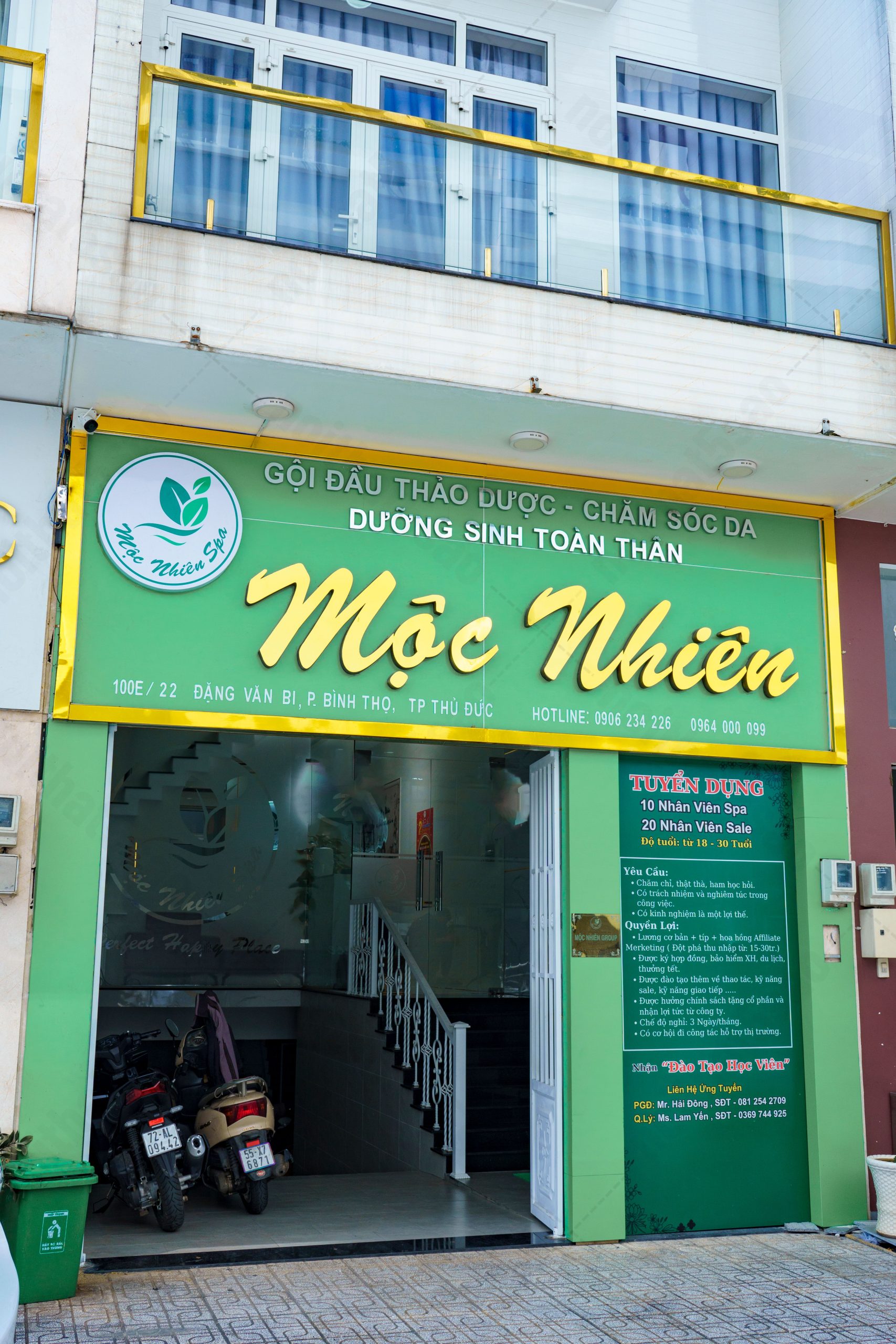 Dự án thiết kế spa chuyên nghiệp - Mộc Nhiên Spa chi nhánh Thủ Đức