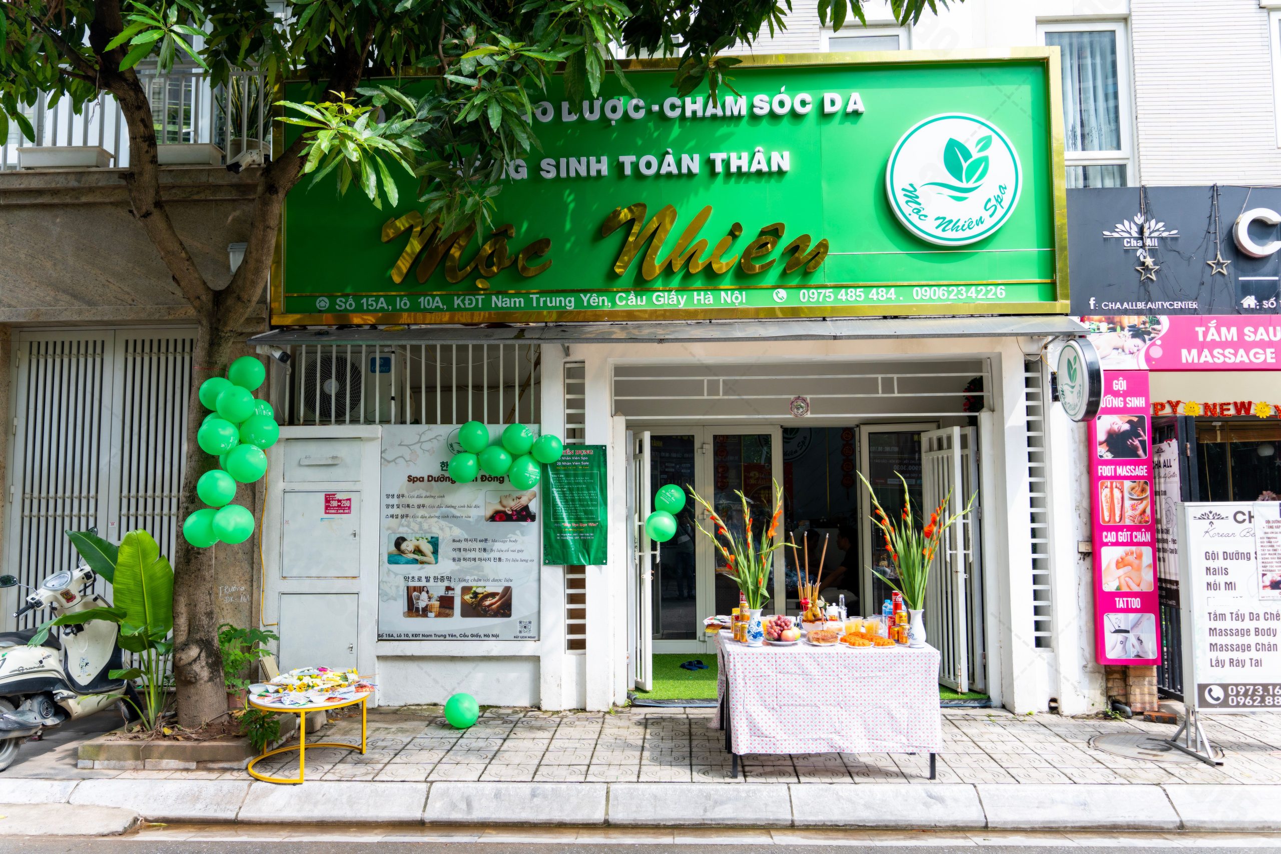 Thiết kế spa dưỡng sinh- Mộc Nhiên Spa Cầu Giấy, Hà Nội