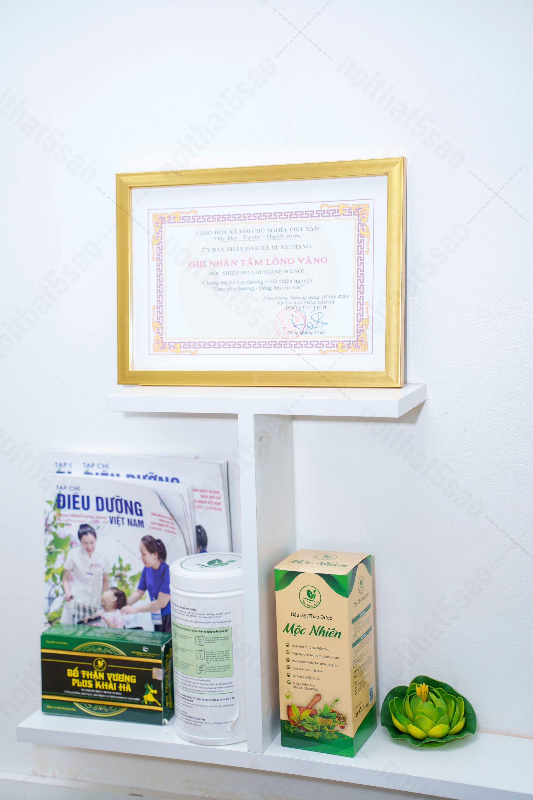 Thiết kế spa dưỡng sinh- Mộc Nhiên Spa Cầu Giấy, Hà Nội