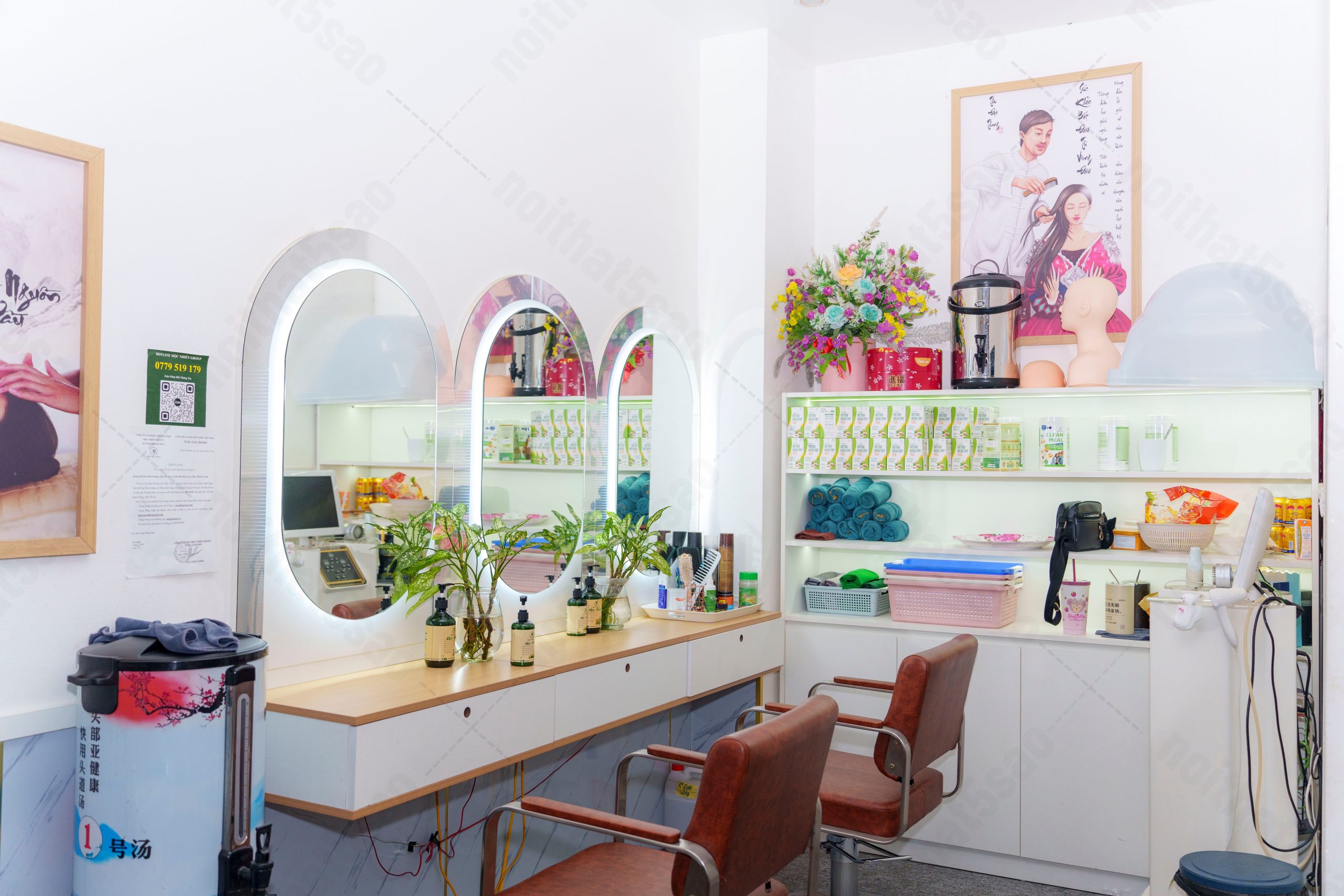 Thiết kế spa dưỡng sinh- Mộc Nhiên Spa Cầu Giấy, Hà Nội