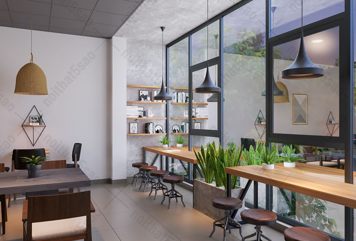 Thi công - Thiết kế quán cà phê