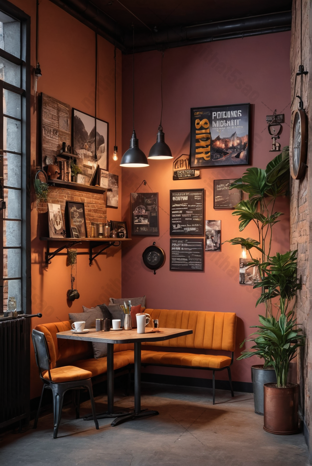 Thiết kế thi công trọn gói F&B phong cách Industrial