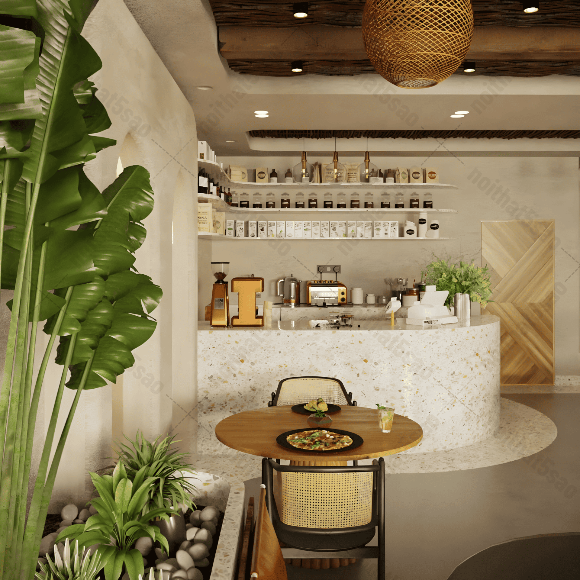 Trang Trí Nội Thất Quán Cà Phê Hiện Đại Tại TP
