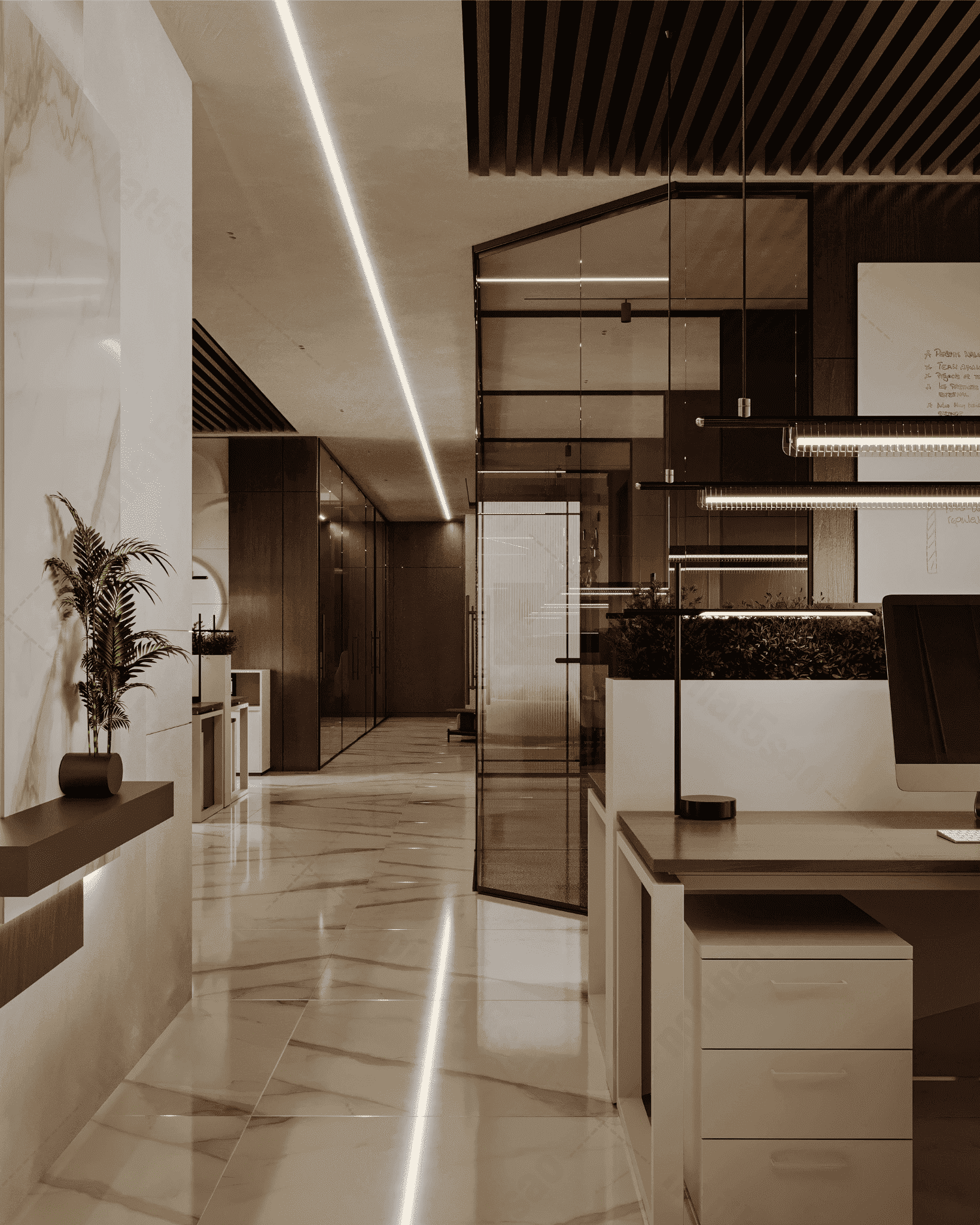 Thi Công Văn Phòng Head Office Bất Động Sản Quận 2