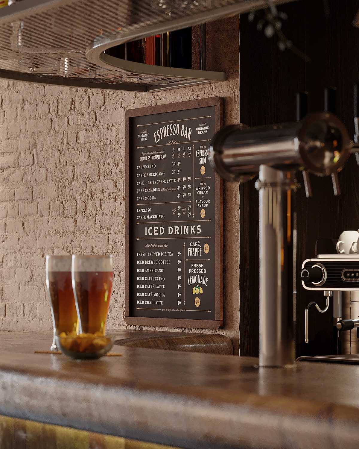 Thiết Kế Quán Cafe Bar Mang Hơi Thở Industrial