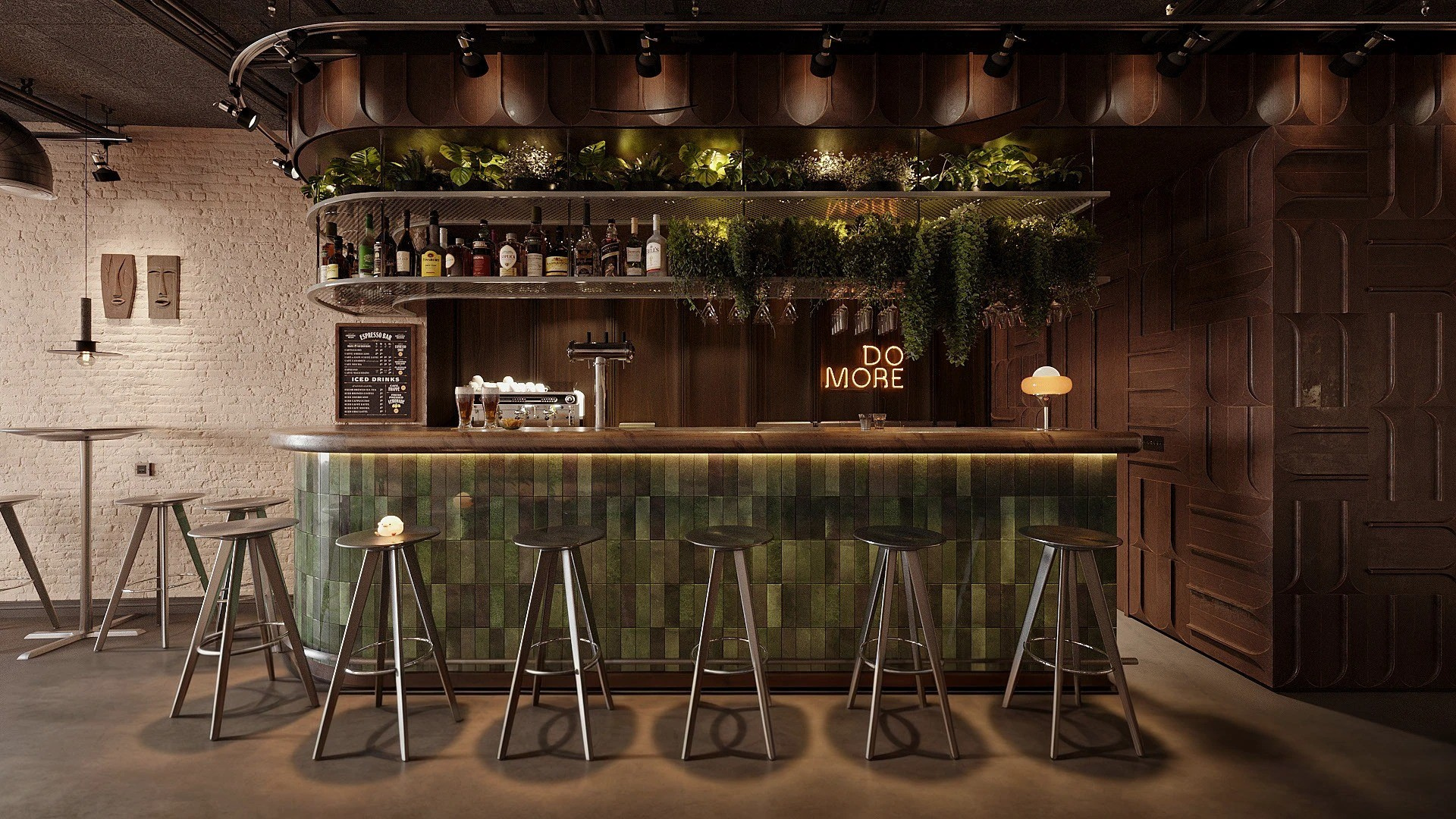 Thiết Kế Quán Cafe Bar Mang Hơi Thở Industrial