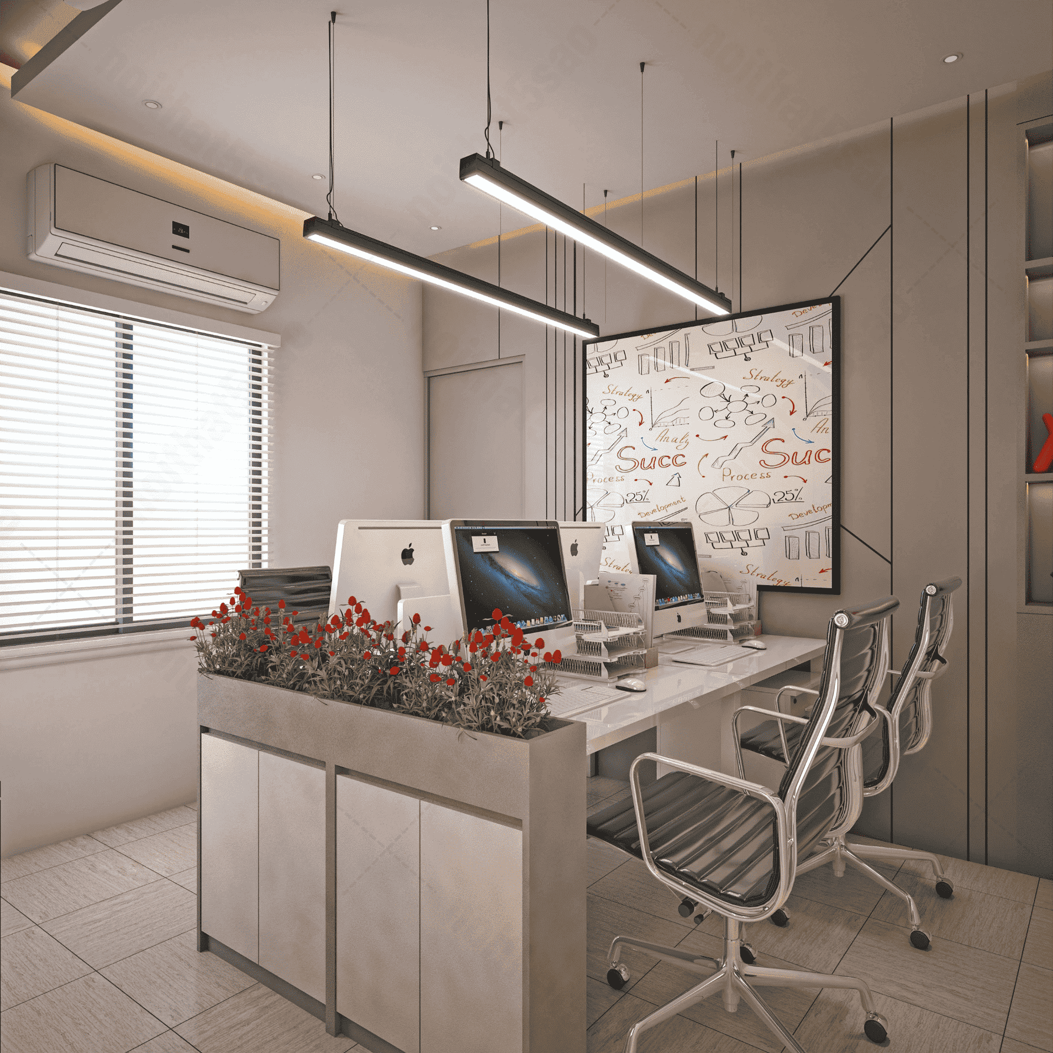 Thiết Kế Văn Phòng Làm Việc 120m2