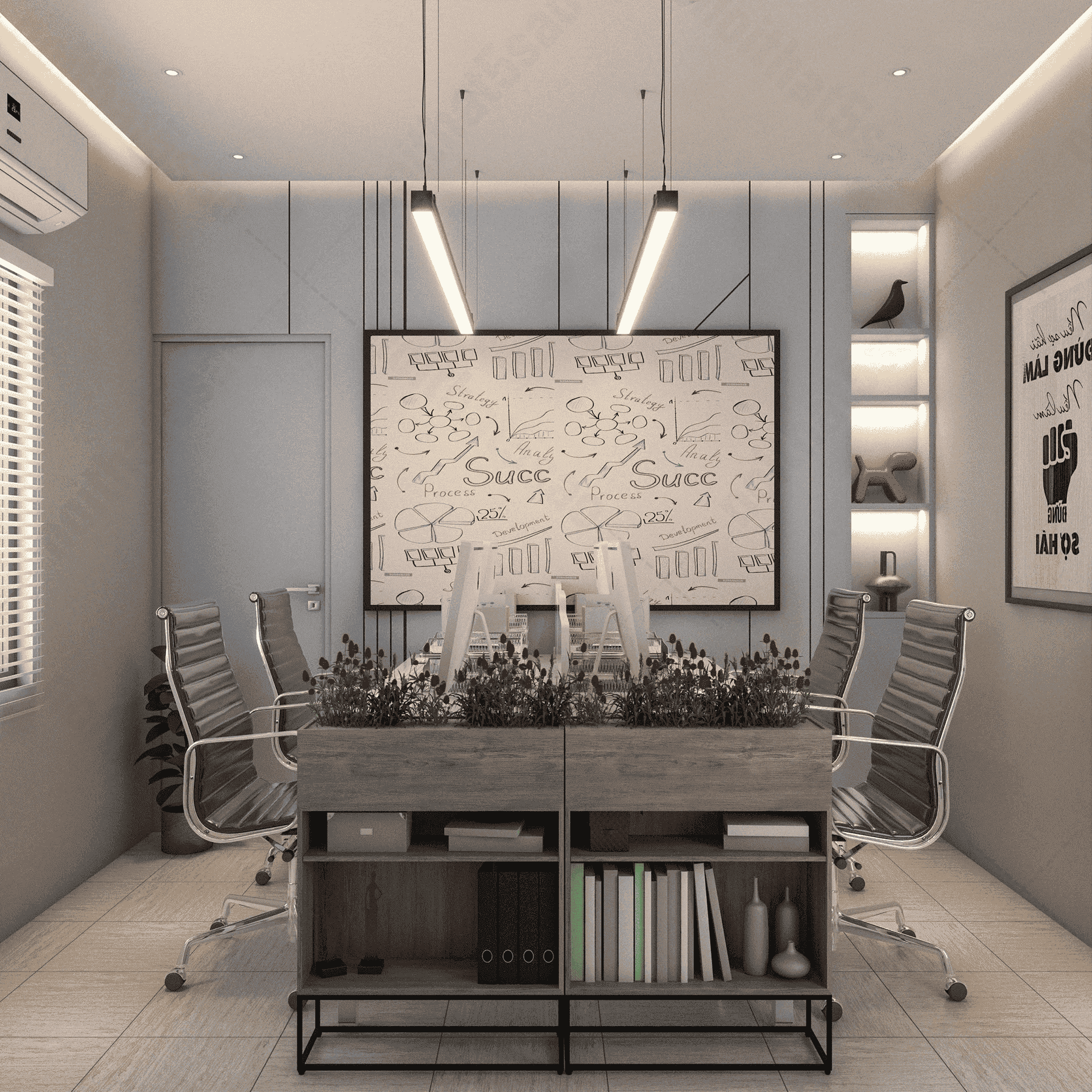 Thiết Kế Văn Phòng Làm Việc 120m2
