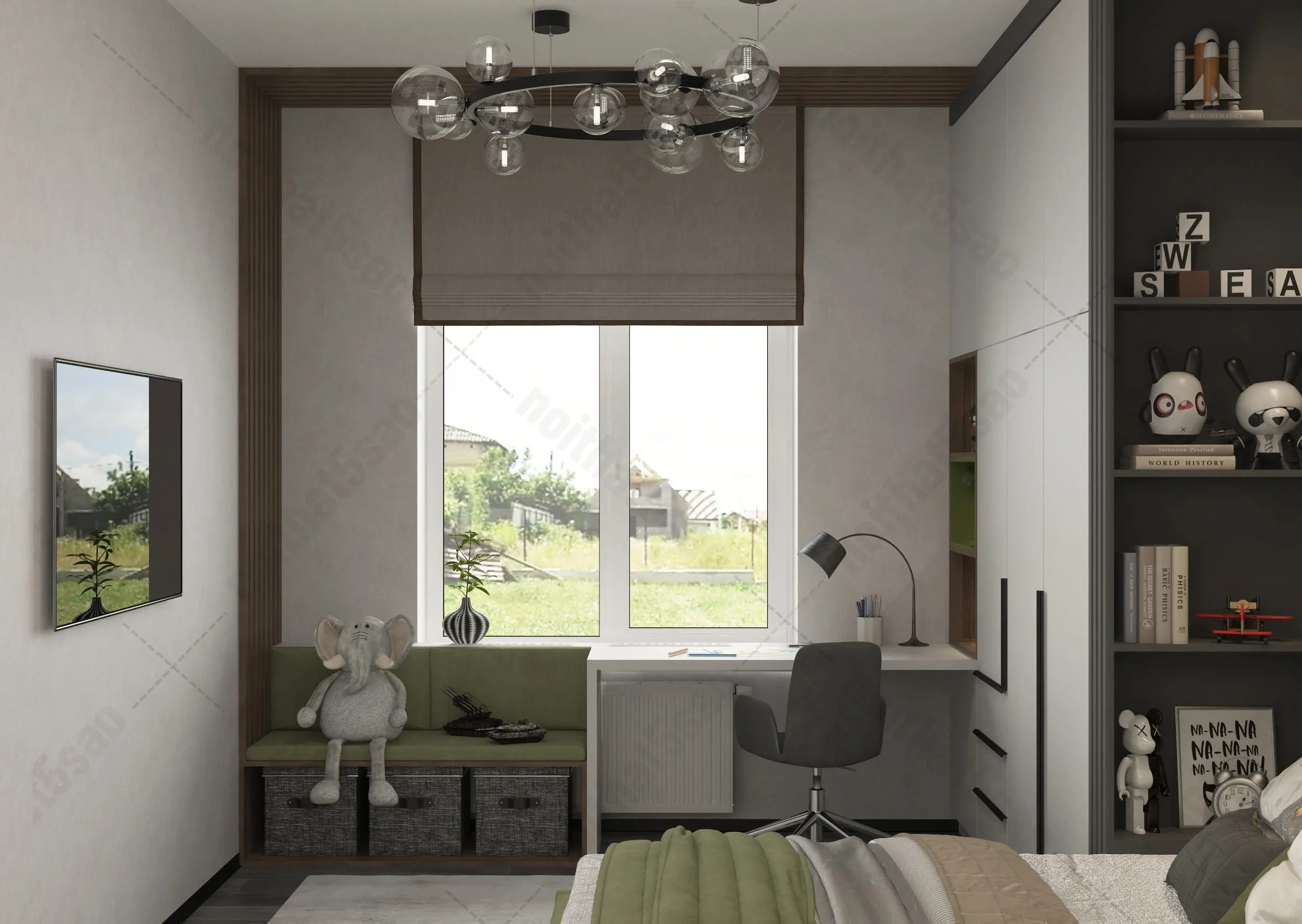 Nội thất căn hộ hiện đại - Phòng ngủ 2
