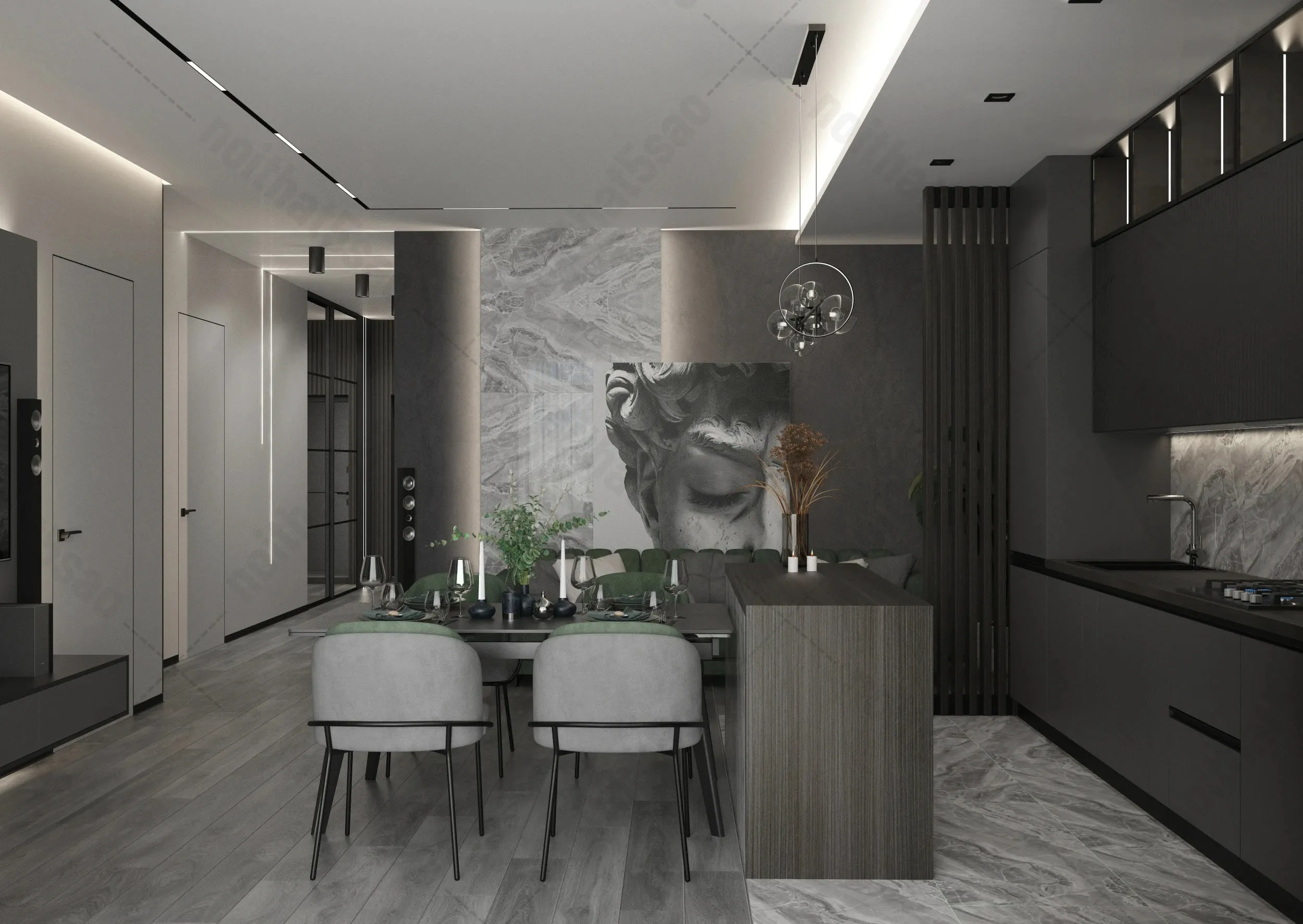 Thiết kế nội thất căn hộ hiện đại
