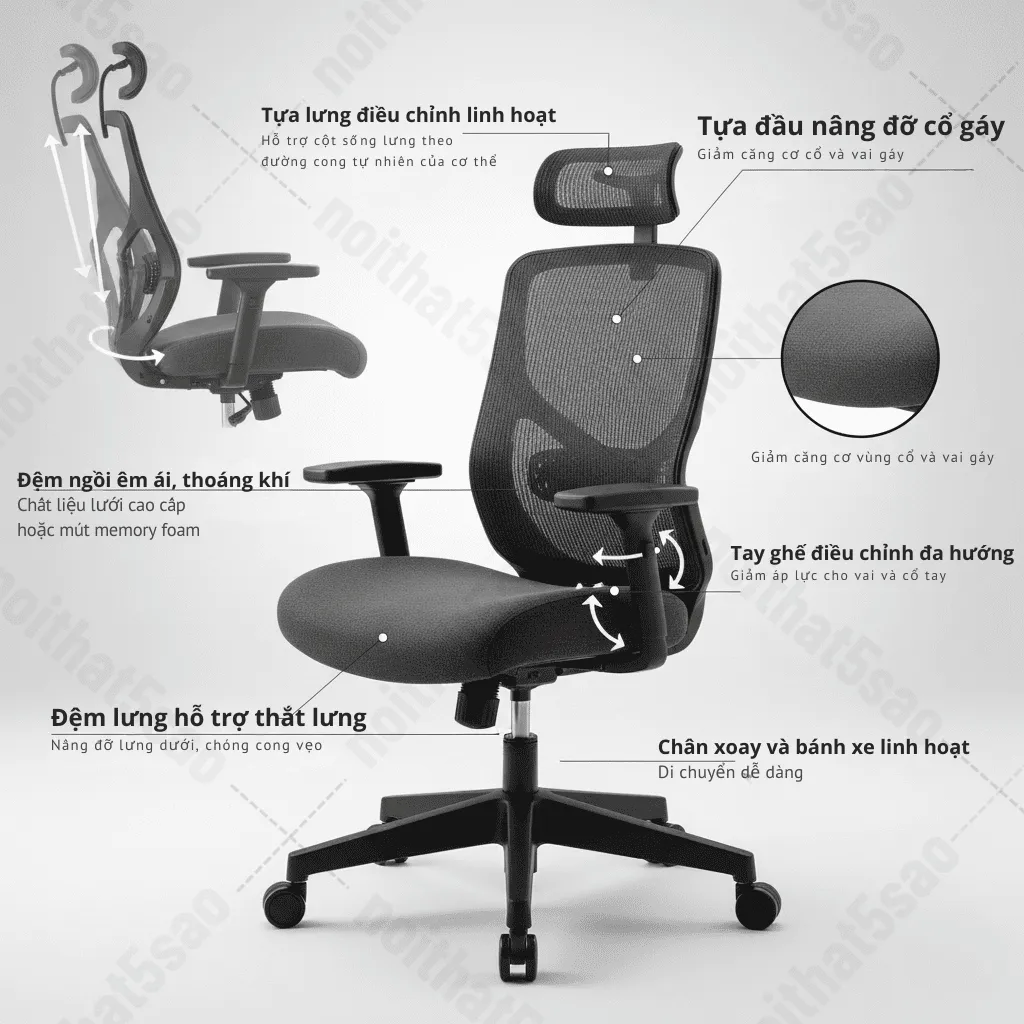 Ghế công thái học là gì? Lợi ích của ghế công thái học