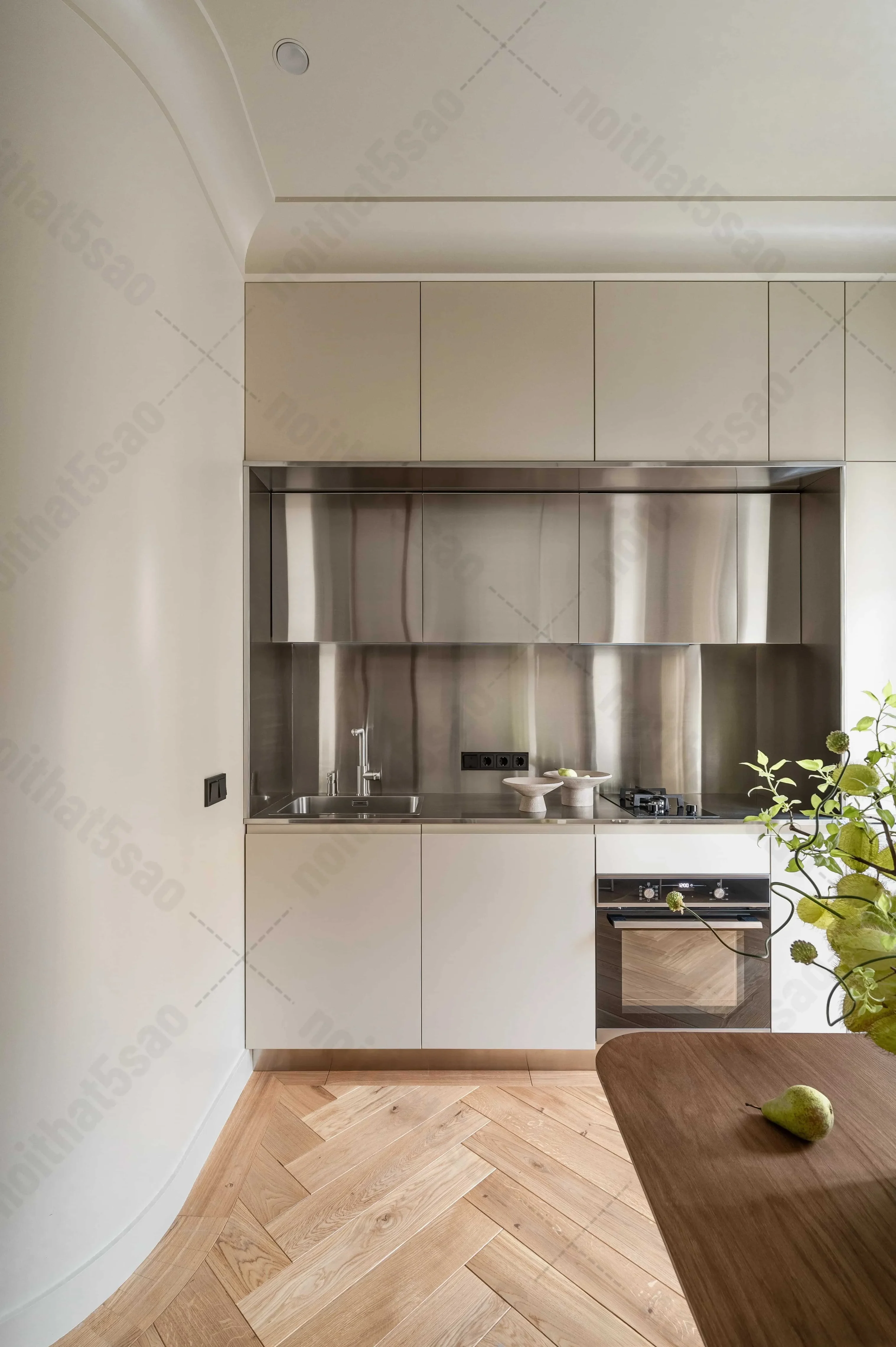 Thiết Kế Bếp nhỏ 55m2 - Dự Án "Mộc & Ánh"