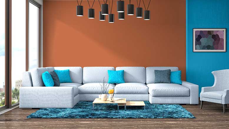 Lam dụng màu sắc trong thiết kế nội thất nhà